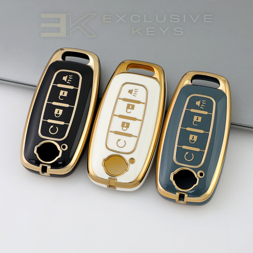 Custodia per smart key Nissan – 4 pulsanti (Avviamento remoto)