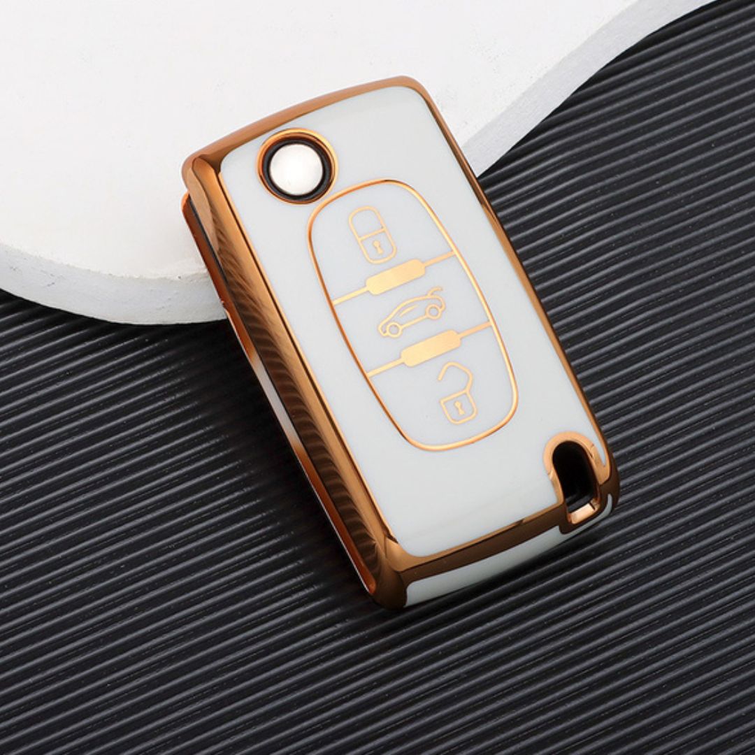 Citroën için Kılıf (3 düğme) Xsara, Picasso, C5, C6, C8