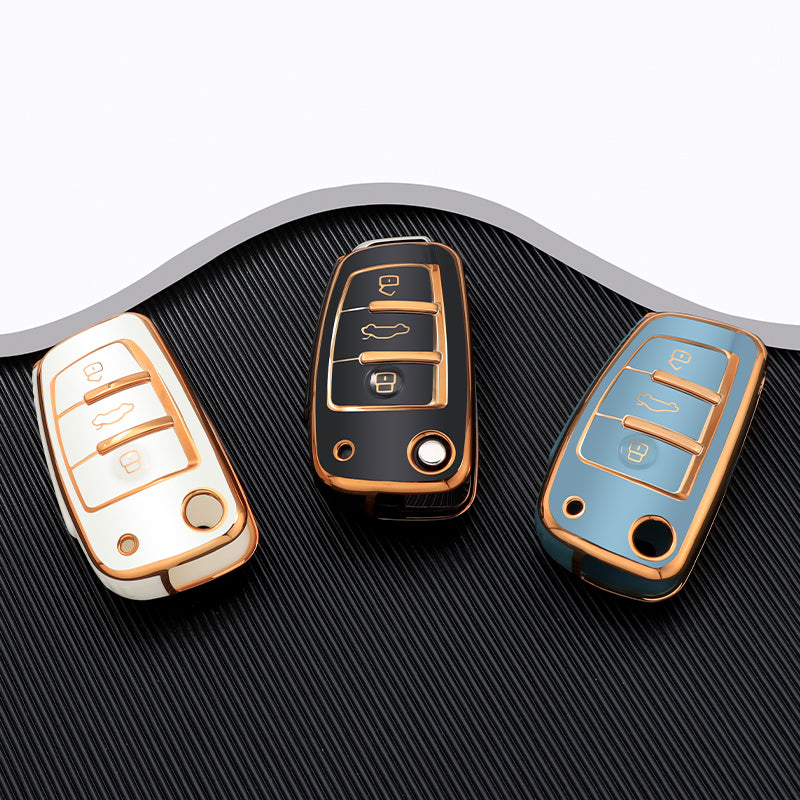 Audi A1, A3, A4, A5, B6, B7, A6, A7, C5, C6, 4F, Q3, Q5, Q7, Q8, TT, S3, S4, S6, RS için kılıf 