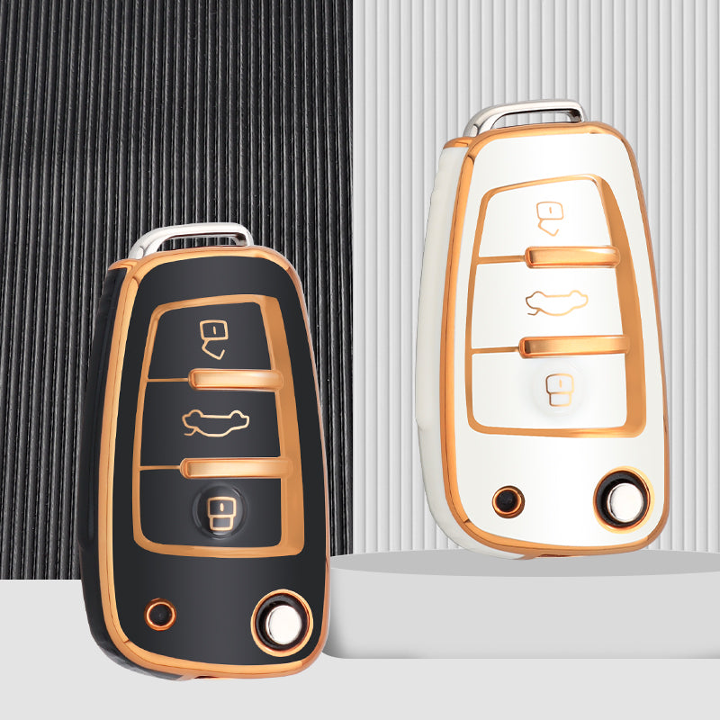 Audi A1, A3, A4, A5, B6, B7, A6, A7, C5, C6, 4F, Q3, Q5, Q7, Q8, TT, S3, S4, S6, RS için kılıf 