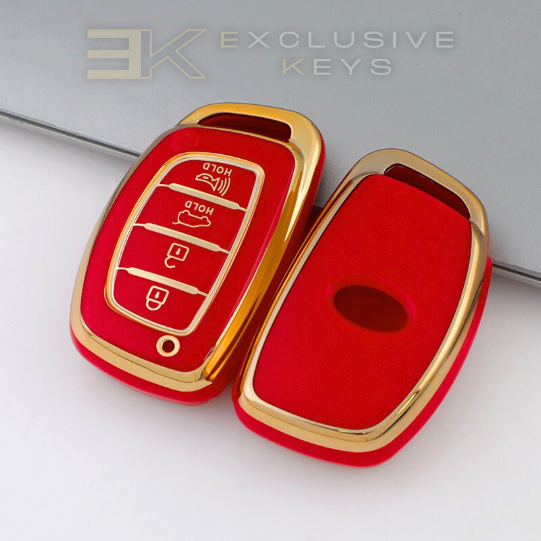 Custodia per smart key Hyundai – 4 pulsanti (Bagagliaio + Allarme)