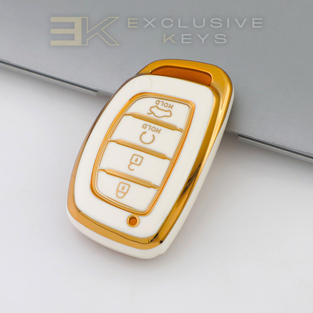 Custodia per smart key Hyundai – 4 pulsanti (Avviamento remoto + bagagliaio)