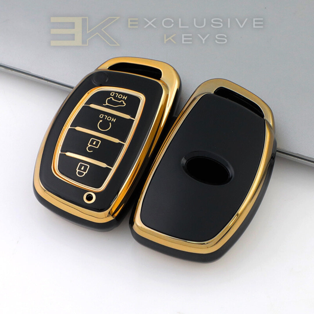 Custodia per smart key Hyundai – 4 pulsanti (Avviamento remoto + bagagliaio)