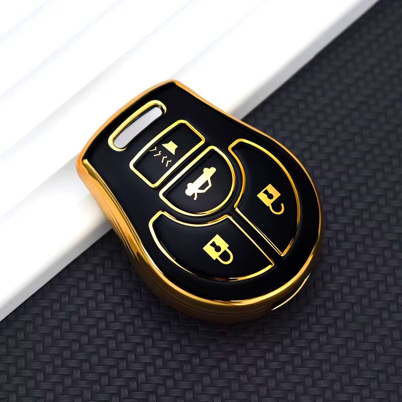 Custodia per Nissan Juke, Micra, Qashqai, March, Rogue, Maxima, Terrano, Cube, Pathfinder, Altima, Sentra, Tiida – 4 pulsanti