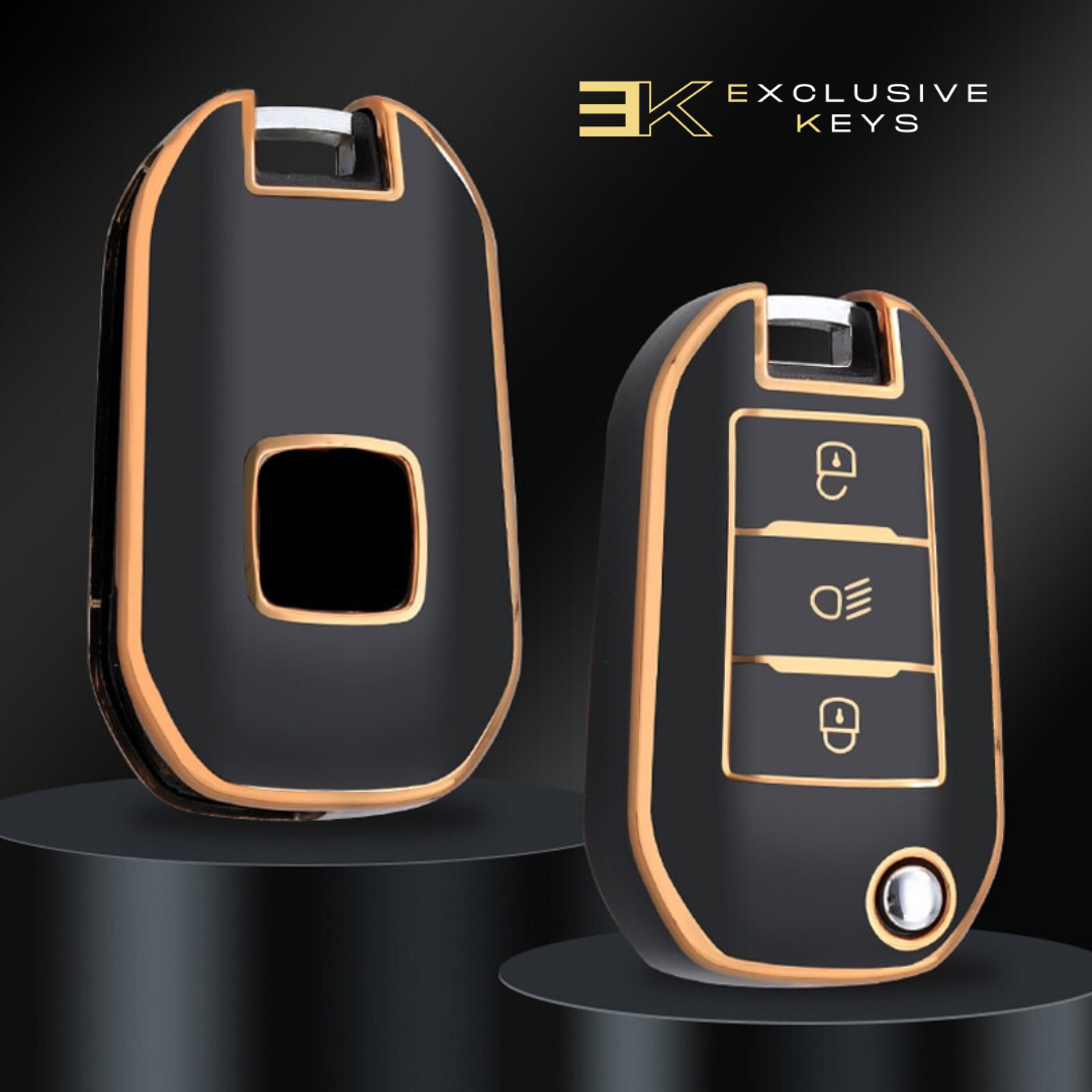 Custodia per Peugeot 208, 3008, 308, 508, 408, 2008, 307, 4008 (Pulsanti luci)