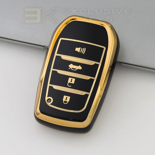 Custodia per smart key Toyota – 4 pulsanti (Bagagliaio + Allarme)