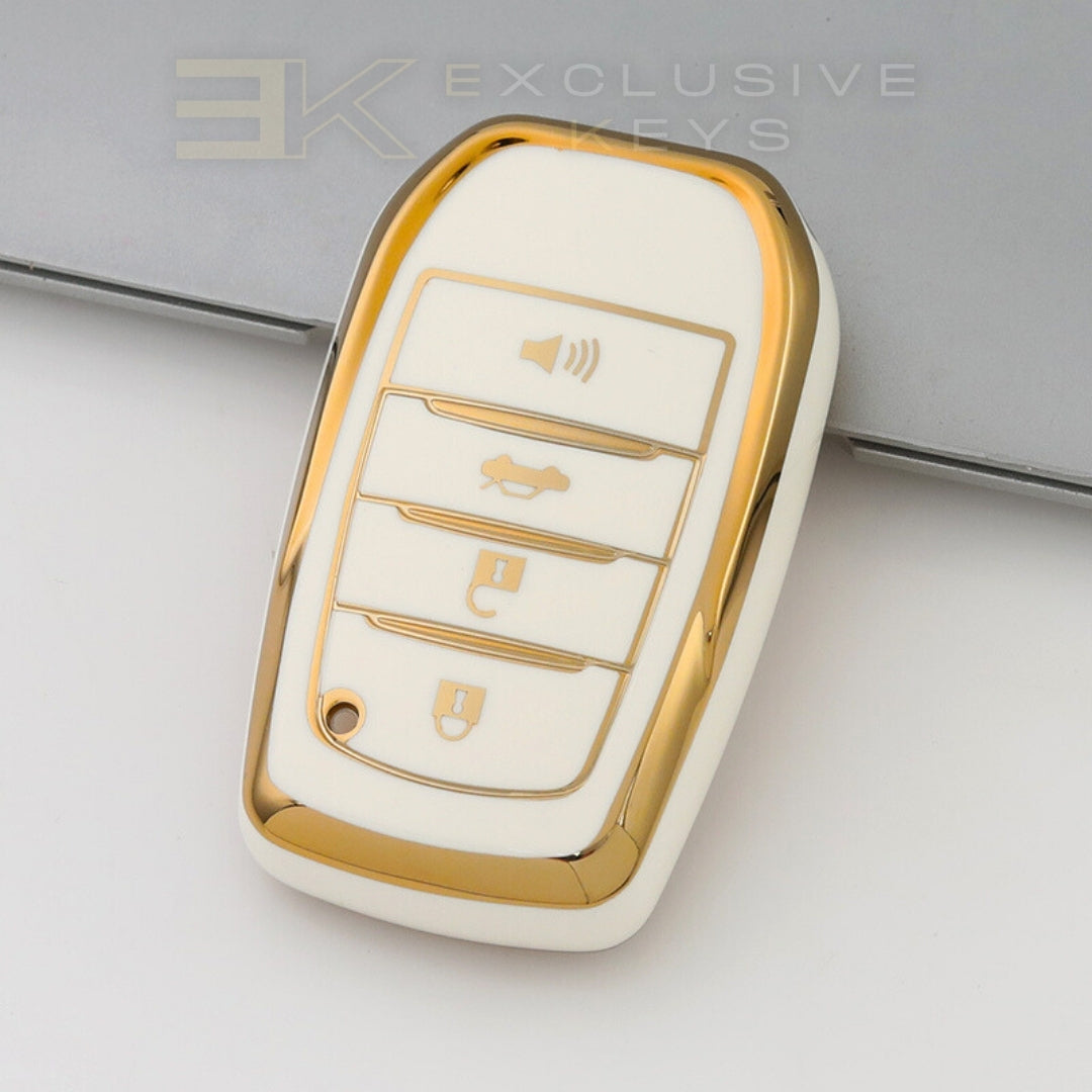Custodia per smart key Toyota – 4 pulsanti (Bagagliaio + Allarme)