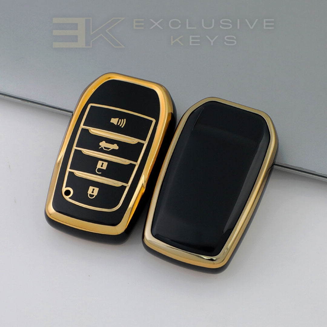 Custodia per smart key Toyota – 4 pulsanti (Bagagliaio + Allarme)
