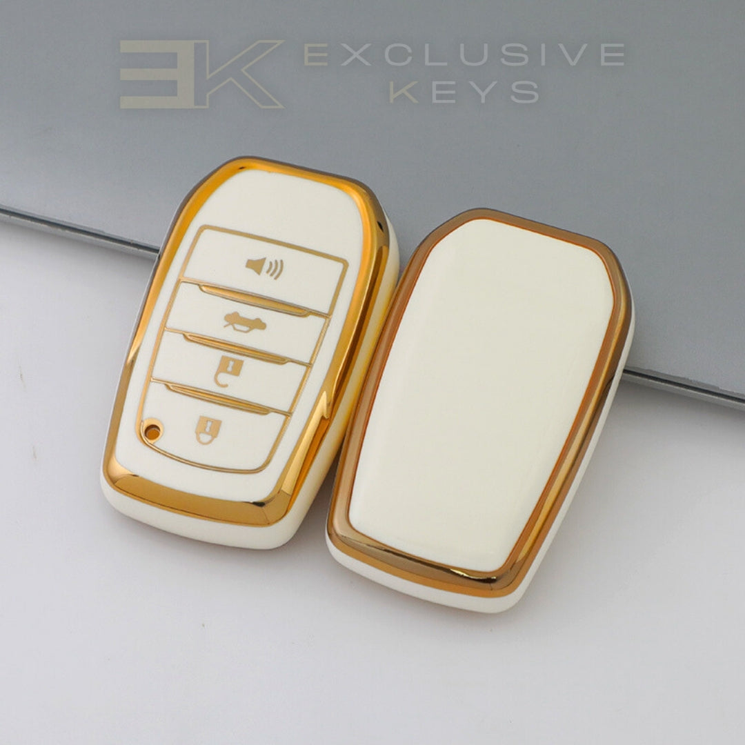 Custodia per smart key Toyota – 4 pulsanti (Bagagliaio + Allarme)