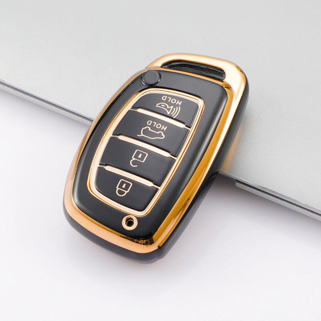 Custodia per smart key Hyundai – 4 pulsanti (Bagagliaio + Allarme)