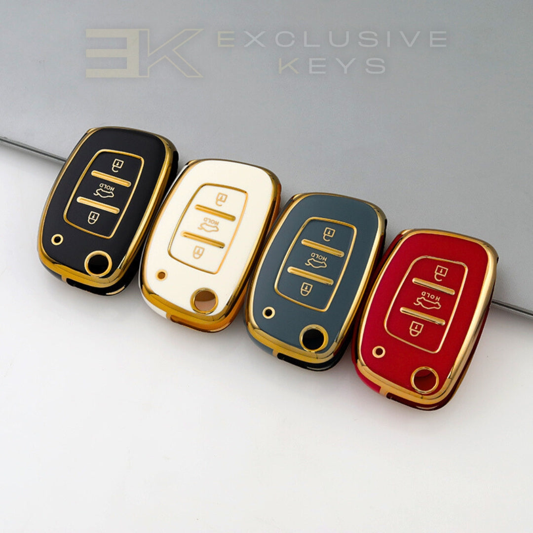 Custodia per chiave Hyundai – 3 pulsanti (Bagagliaio HOLD – pulsante centrale)