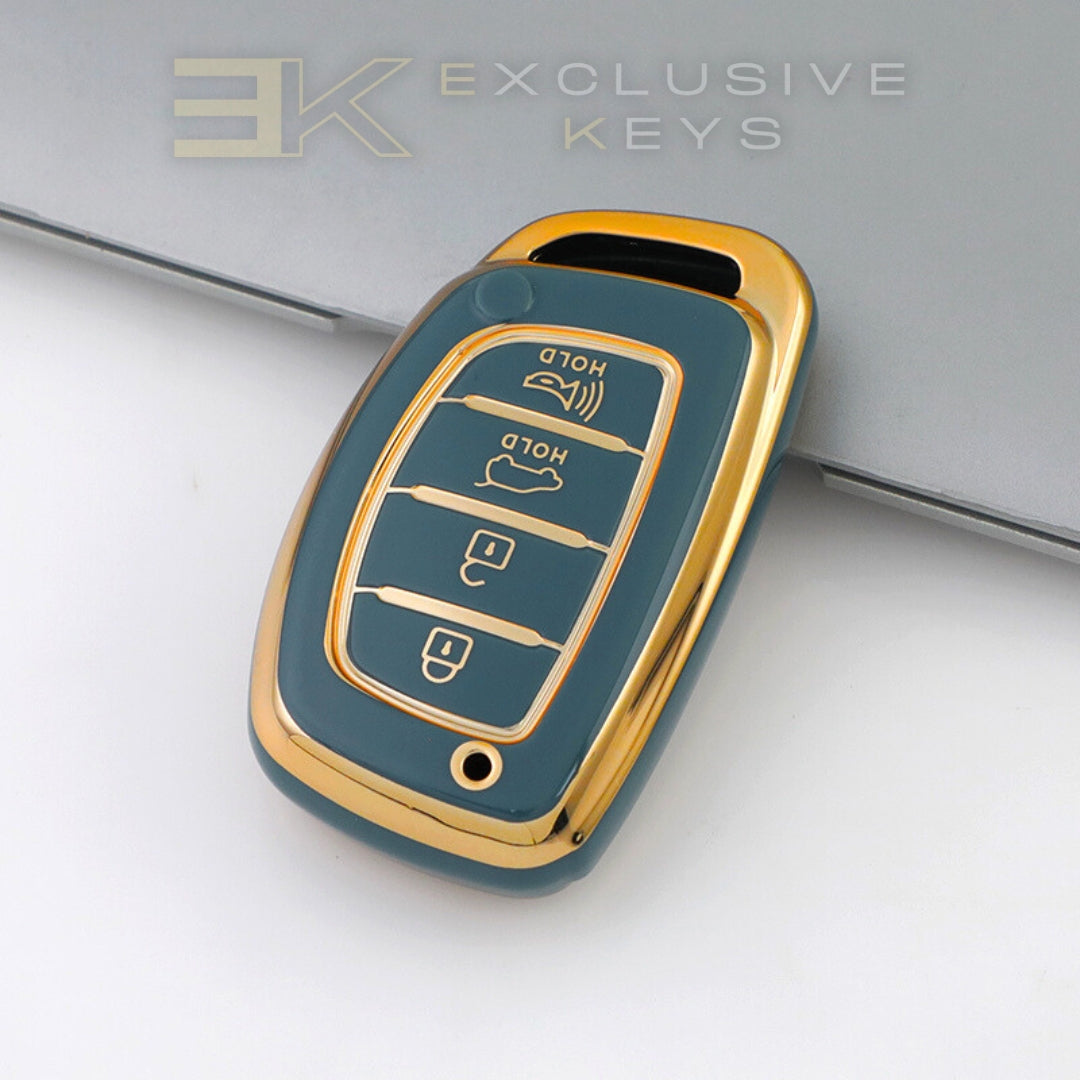 Custodia per smart key Hyundai – 4 pulsanti (Bagagliaio + Allarme)