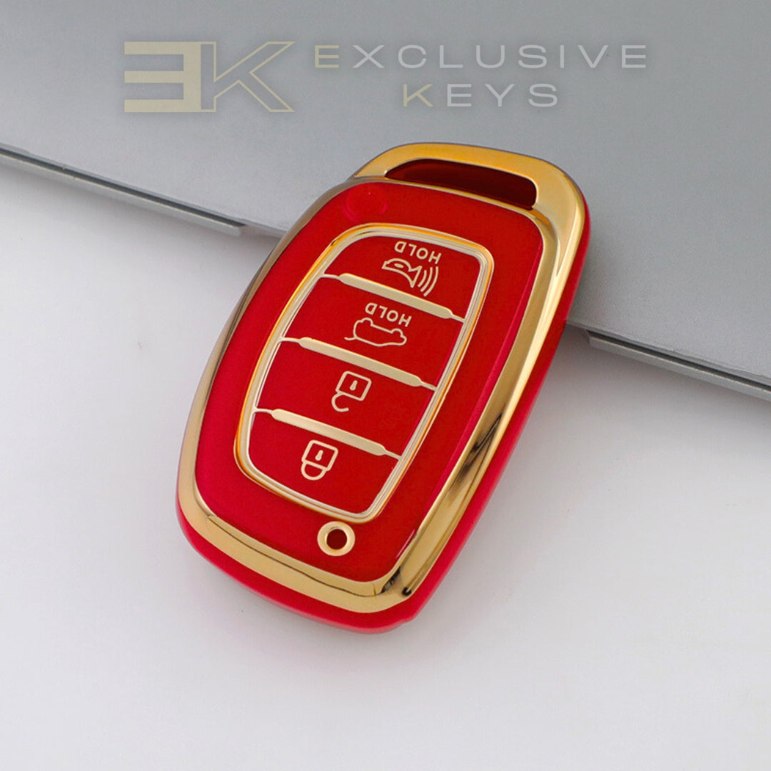 Custodia per smart key Hyundai – 4 pulsanti (Bagagliaio + Allarme)