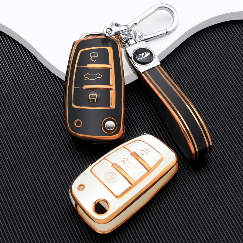 Audi A1, A3, A4, A5, B6, B7, A6, A7, C5, C6, 4F, Q3, Q5, Q7, Q8, TT, S3, S4, S6, RS için kılıf 