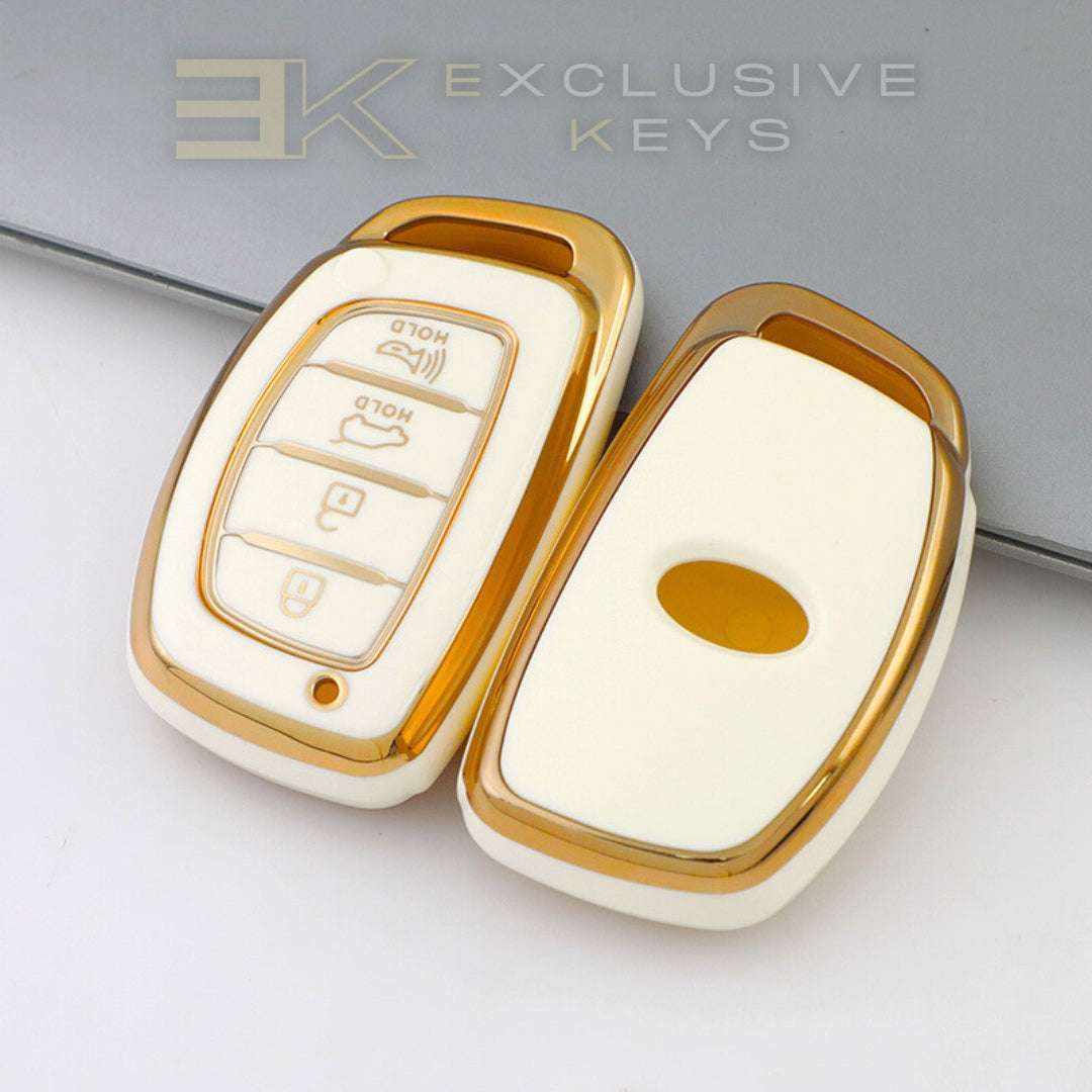 Custodia per smart key Hyundai – 4 pulsanti (Bagagliaio + Allarme)