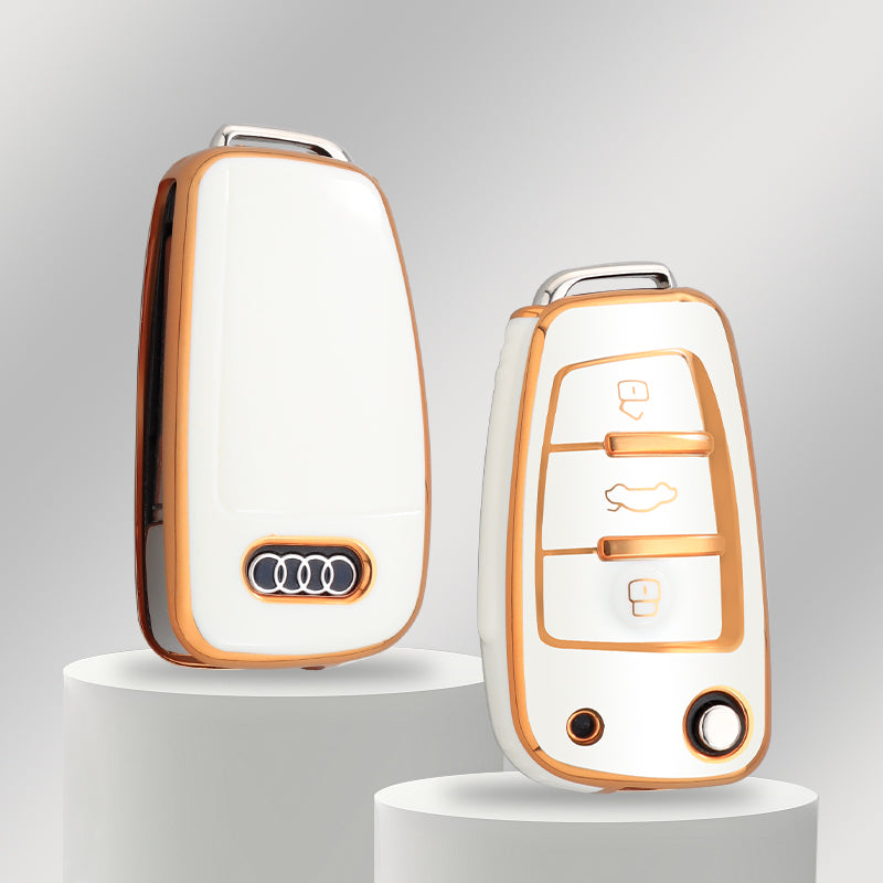 Audi A1, A3, A4, A5, B6, B7, A6, A7, C5, C6, 4F, Q3, Q5, Q7, Q8, TT, S3, S4, S6, RS için kılıf 