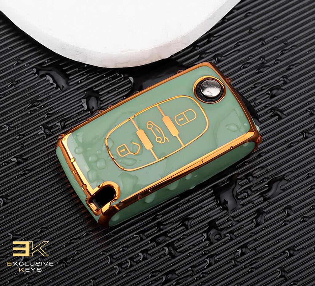 Custodia per Peugeot 107, 207, 307, 308, 407, 607, 3008, 5008 (2 Pulsanti)